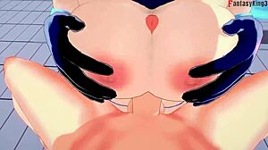 samus aran gets wild fucking behind the pool in metroid