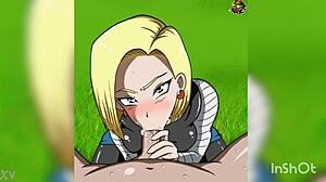The hottest Android 18 blowjob scene you’ve ever seen