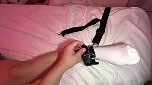 She came to our special room in the love hotel tied up with her hands and feet