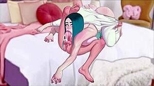 Belle Delphine and Billie Eilish Cosplay in Wild Oral Sex Cartoon Porn Game Sexnote