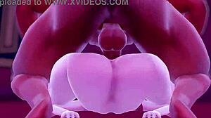 3Dカートゥーンアニメキャラクターのワイルドグループアクション