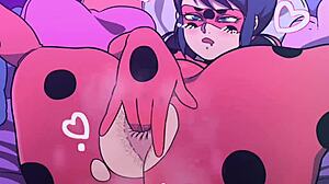 डी आर्ट कंपाइलेशन: हेंटाई सीन में ब्लोजॉब और एनल एक्शन