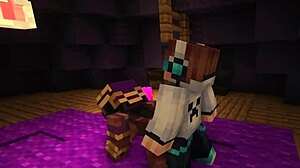 Blok kadın ve erkek vahşi 3D aksiyonda