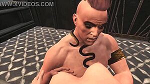 In the exiles game, a wild threesome unfolds with intense group hentai encounters among the characters.