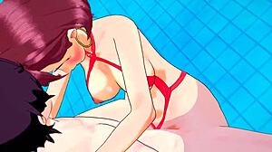 Momo Ayase Gets Fucked Hard at the Pool in 3D Anime Sex