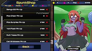 Fucking a Catgirl and Busty Shopkeeper in Spunkstock Hentai Game