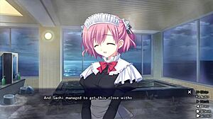 Grisaia No Kajitsu Urated Route - Sachi Komine Blowjob in Episode 66 Maidophobe Y-Kun