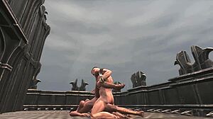 In the exiles game, a wild threesome unfolds with intense group hentai encounters among the characters.