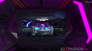 Man, this 3D shemale bangs a girl hard in space station!
