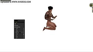 Black hardcore standing fuck!