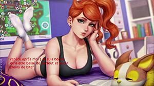 French Sonia from Pokemon Delivers Harsh Humiliation and Anal Action in Hentai JOI CEI
