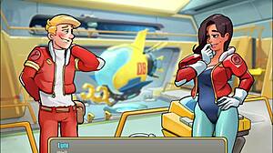 i'm diving into space rescue code pink for a wild joystick ride. lune's curvy body takes my huge cock.