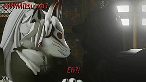 furry from roblox meets krmal from geometry dash for wild action