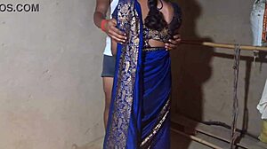 Desi village bhabhi in tight jeans, enticing teasing