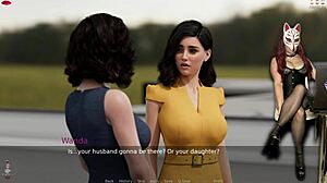 ms denvers in ep 53 shows off big tits in stockings. ready for class?