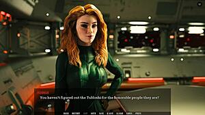 steamy action unfolds with curvy redhead woman. tales from unending void 11 heats up.