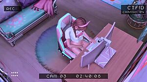 stepbrother caught spying on stepsister with hidden camera.