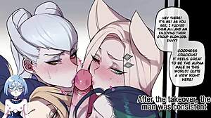 Dominated by seraphine in wild hentai action with big tits and creampie. Her 3d oppai control is unstoppable!