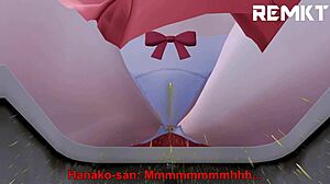Mmd giantess growth - Hanako-san's big day