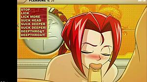 hentaykey girl 1 starts her journey with a steamy blowjob scene