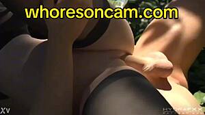 Creampie after banging in sexy lingerie, hentai style!