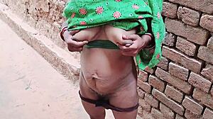 Indian village bhabhi turns into a wild whore with a monster cock at the ranch