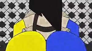 Ena Feels the Beat with Intense Anime Assfucking Action