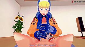 Wattson Gives Electrifying Blowjob in Apex Legends Fantasy