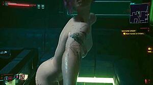 judy alvarez seduced by valerie for striptease and lesbian sex in cyberpunk 2077