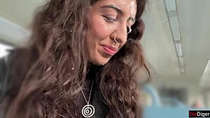 Huge cumshot collection with facials and swallowing in public POV