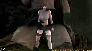 Big Ass 3D Milf Riding a Big Cock with Wild Energy. She Takes Control in Every Move.