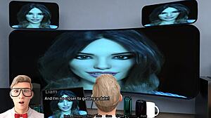 Femdom Amazon position sex with a sexbot - Pornplay