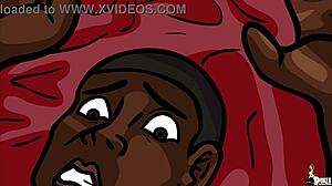 Hey, you two hot strippers, why slobber all over that big black cock?