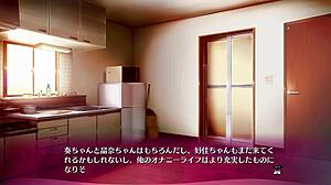 Bukkake Hentai Game 07: Petite Babe in Lingerie Soaked in Wild Cum Action.