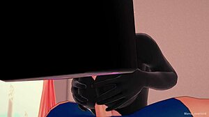 Novia dressed as enderman wants fun fucking. Hentai parody with costumes cum masked uncensored black spandex?