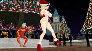 MMD Bismarck φτιάχνει γλυκιά μηλόπιτα Χριστουγέννων για πλάκα