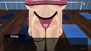 Workout session turns steamy with Bismarck in wild anime hentai