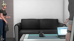 Oh man, check out Mercy with her big tits and blonde hair in that Overwatch creampie interview! 😏