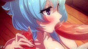 Anime Girl Expertly Sucks Hard Cock in Hot Scene