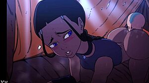Katara's Camping Booty Tempts with D-Art Rimjob Action