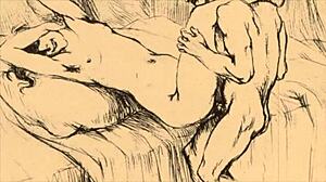 The old school way of drawing erections, vintage style