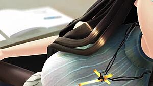 Caught Peeping Turns Into Classroom Handjob by Film13