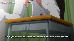Busty girl blackmailed by teacher for outdoor creampie in episode 1 of hentai.