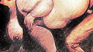 Θυμάμαι που βρήκα αυτά τα vintage ερωτικά σχέδια με τριχωτά στοιχεία από την εποχή του retro