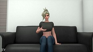A beautiful slut named Mercy gets fucked on a casting couch