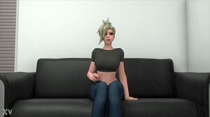 A beautiful slut named Mercy gets fucked on a casting couch