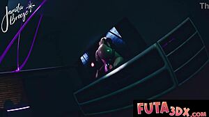 Futa3dx Challenge - Hold Off Cumming Until Countdown Ends with Big Cock Titty Fuck