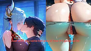 Hentai joi: Shenhe’s birthday gift for cucking in bath