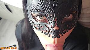 millie fox here, there's so much cum running over my tongue, wow!