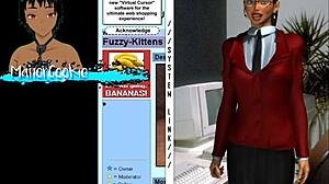 Office lady game, mess around with sexy outfit